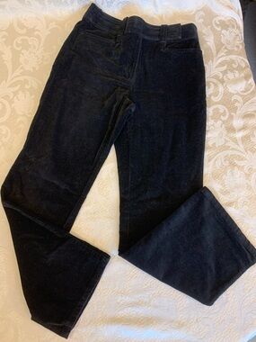 Talbots Black Stretch  Brushed Cotton Pants